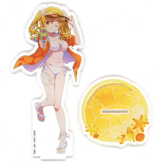 Mami Tomoe BIG Acrylic Stand - Puella Magi Madoka Magica × Don Quijote Collaboration - Medicos Entertainment - Approx. 160 mm - Pre-owned