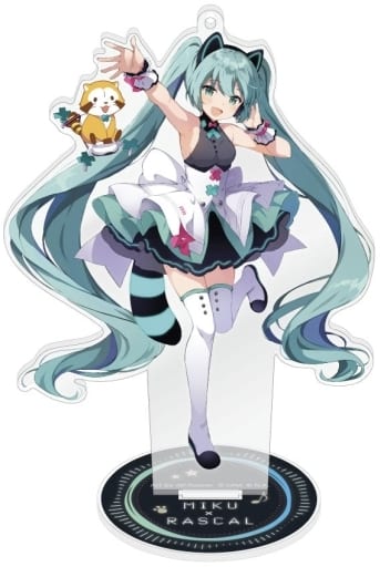 Hatsune Miku Acrylic Stand Keychain - Hatsune Miku × Rascal 2022 Collaboration (Approx. 145 x 99 mm) Caravan Pre-owned