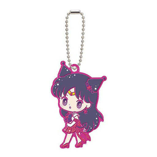 Sailor Mars Rubber Mascot Keychain - Sailor Moon Eternal × Sanrio Characters (Ball Chain, Height Approx. 60 mm) - Bandai