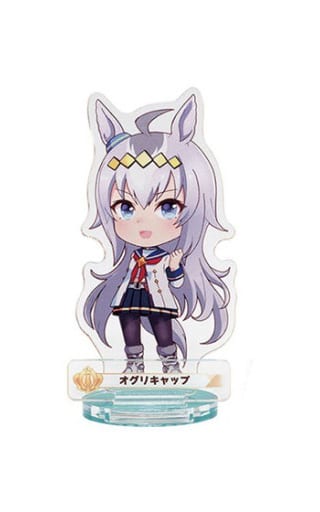 Oguri Cap Acrylic Stand (Normal ver.) - Umamusume Pretty Derby Paddock Pose! Acrylic Stand 2 (Bandai Capsule Toy, ~6 cm) - Pre-owned