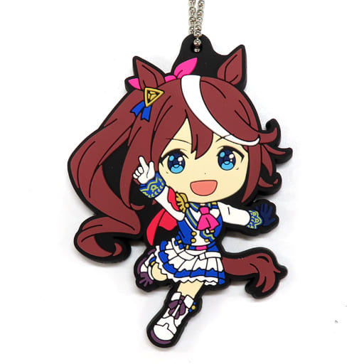 Tokai Teio Rubber Mascot (Kyun Chara Illustrations) - Ichiban Kuji Uma Musume Pretty Derby 2nd Edition I Prize (Bandai Spirits, ~6cm, Pre-owned)