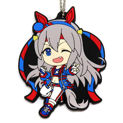 Tamamo Cross Rubber Mascot Kyun Chara Illustrations - Ichiban Kuji Uma Musume Pretty Derby 2nd (Prize I) by BANDAI SPIRITS - 6cm (Pre-owned)