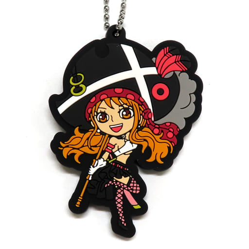 Nami Rubber Mascot Keychain from One Piece Film Red Ichiban Kuji Prize J, BANDAI SPIRITS, 6.5 cm