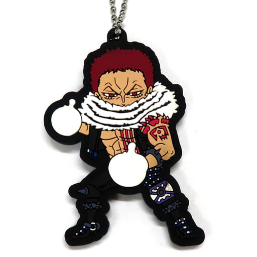 Charlotte Katakuri Rubber Mascot Keychain - One Piece Film Red Ichiban Kuji J Prize, 6.5 cm