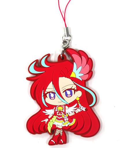 Cure Flamingo Rubber Keychain - Tropical-Rouge! Pretty Cure Movie Goods (Approx. 8 x 6.5 cm) Pre-owned, Movic
