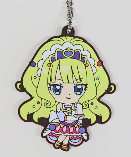 Cure Finale Capsule Rubber Mascot 2 Keychain - Delicious Party Pretty Cure - Bandai - Approx. 6 cm (Pre-owned)
