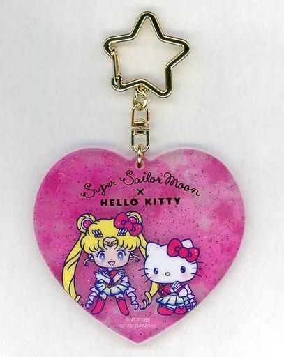 Sailor Moon x Hello Kitty Acrylic Keychain - Movie Sailor Moon Eternal × Sanrio Characters - Approx. 7 x 7.2 cm (Pre-owned, Sanrio)