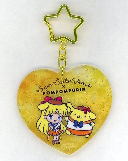 Sailor Venus × Pompompurin Acrylic Keychain - Sailor Moon Eternal × Sanrio Characters - Approx. 7 x 7.2 cm (Sanrio)