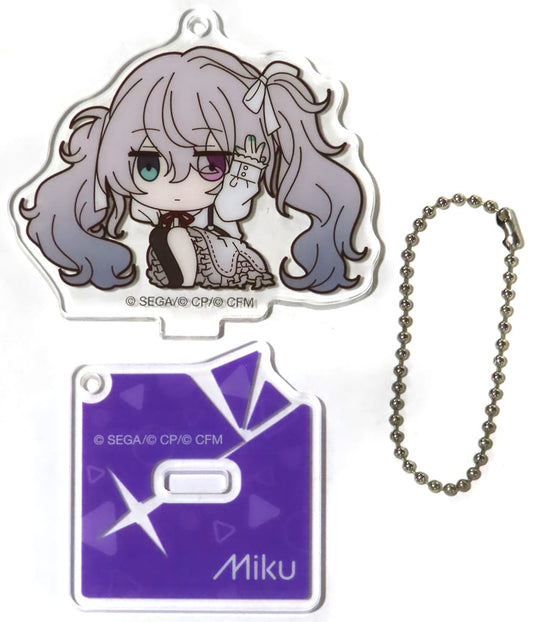 Hatsune Miku (Dare mo Inai Sekai) Acrylic Keychain with ViVimus Stand - Project SEKAI COLORFUL STAGE! - Movic - Approx. 6.5 x 6.5 cm - Pre-owned