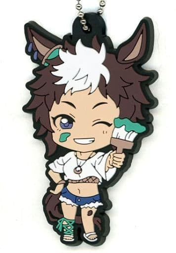 Mejiro Ryan Rubber Keychain Painter Style - Umamusume Pretty Derby - BANDAI SPIRITS Prize (Approx. 7cm)