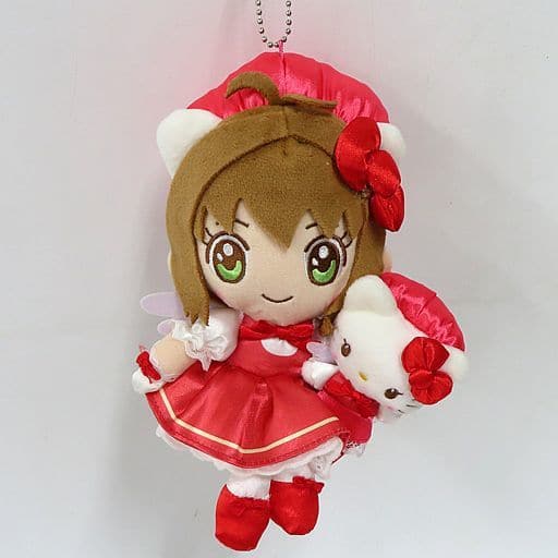Sakura Kinomoto & Hello Kitty Mascot Holder - Cardcaptor Sakura × Sanrio Characters - Sanrio Polyester Mascot Keychain Approx. 10.5 x 10 x 18.8 cm (Pre-owned)
