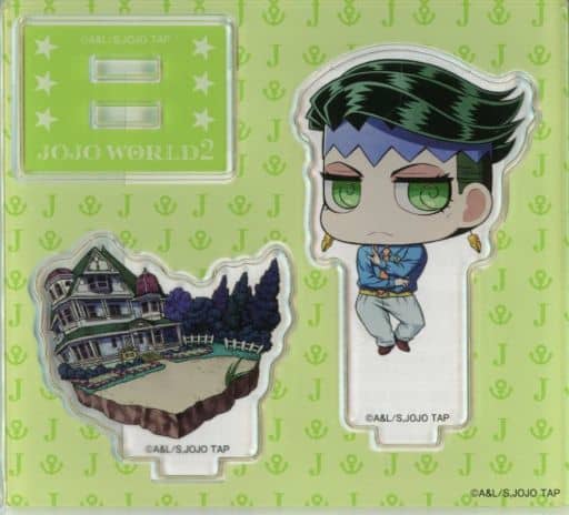Rohan Kishibe Acrylic Stand - JoJo's Bizarre Adventure JOJO WORLD2 Mini-Game Prize B Award (Approx. 9 x 8 cm) Bandai Namco Amusement - Pre-owned