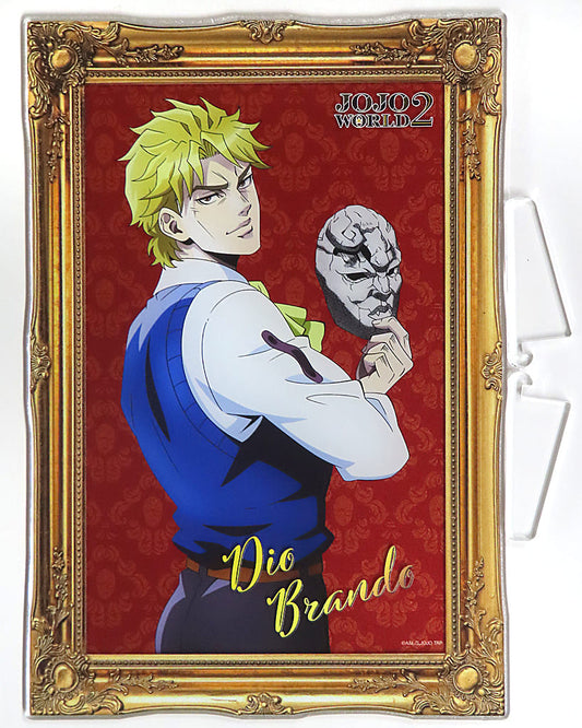 Dio Brando Acrylic Board - JoJo's Bizarre Adventure JOJO WORLD2 WEB Mini-Game Prize (Approx. 21 x 14.8 cm)