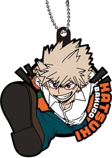 Katsuki Bakugo My Hero Academia Rubber Mascot Keychain Dash Ver. Approx. 64 mm by Showa Note