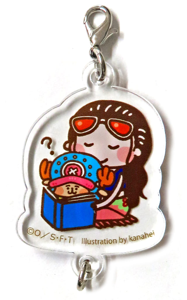 Nico Robin & Tony Tony Chopper YURUTTO Acrylic Charm - One Piece Collaboration by Toei Animation (Approx. 4.5 x 4.5 cm) - Pre-owned