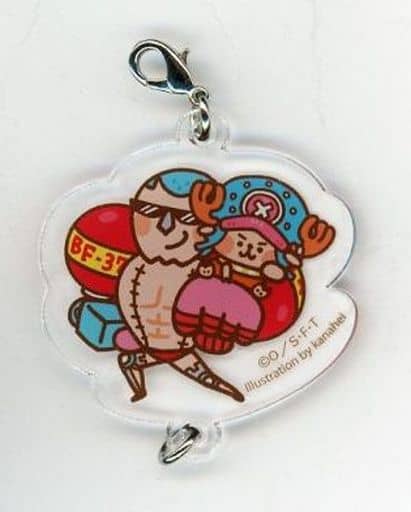 Franky & Tony Tony Chopper Acrylic Charm - YURUTTO One Piece Collaboration (Approx. 4.5 x 4.5 cm) Pre-owned, Toei Animation