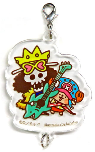 Brook & Tony Tony Chopper Acrylic Charm - One Piece YURUTTO by Toei Animation - Approx. 4.5 x 4.5 cm (Pre-owned)