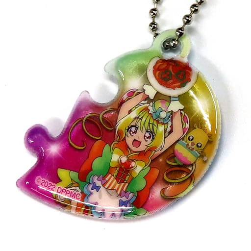 Yum-Yum & Finale ver. Connectable Heart Keychain - Delicious Party Pretty Cure Movie Mubichike Bonus (Length Approx. 45 mm, Pre-owned)
