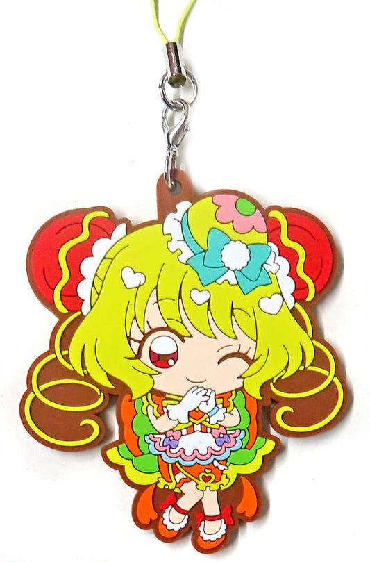 Cure Yum-Yum Rubber Strap - Delicious Party Pretty Cure Movie Theater Goods (Movic, Approx. 66 x 75 mm, Pre-owned)