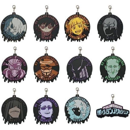 My Hero Academia League of Villains Rubber Charm G Prize Complete 12-Piece Set by BANDAI SPIRITS