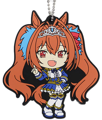 Daiwa Scarlet Rubber Mascot Keychain - Ichiban Kuji Uma Musume Pretty Derby 3rd Series G Prize (Approx. 6cm) - BANDAI SPIRITS