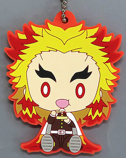 Kyojuro Rengoku Chokonokko Rubber Mascot Keychain - Demon Slayer: Kimetsu no Yaiba Hashira Prize G