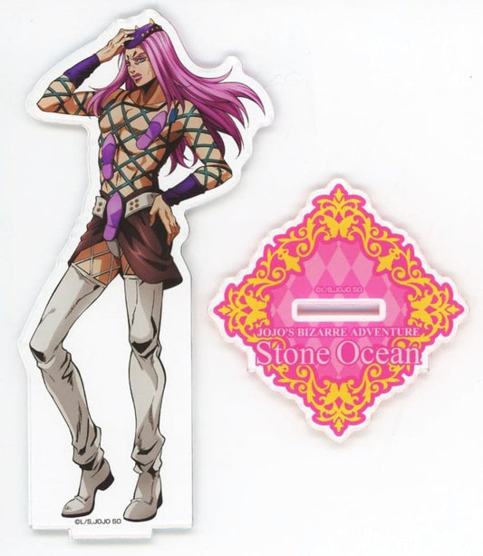 Narciso Anasui BIG Acrylic Stand - JoJo's Bizarre Adventure Part 6: Stone Ocean × Sweets Paradise - Approx. 17 x 9.4 cm - Medicos Entertainment
