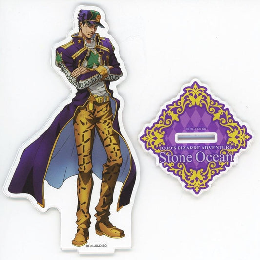 Jotaro Kujo BIG Acrylic Stand - JoJo's Bizarre Adventure Part 6 Stone Ocean × Sweets Paradise (Medicos Entertainment) - Approx. 17 x 9.4 cm (Pre-owned)