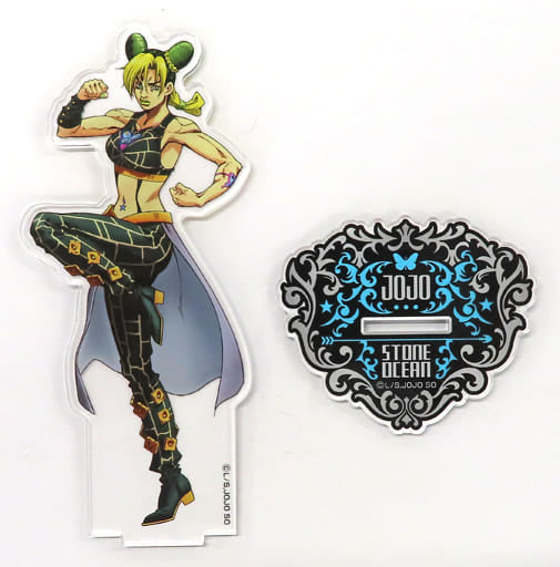 Jolyne Cujoh BIG Acrylic Stand - JoJo's Bizarre Adventure Part 6 Stone Ocean × Atre Akihabara - Medicos Entertainment - Approx. 170 x 94 mm (Pre-owned)