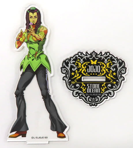 Ermes Costello BIG Acrylic Stand - JoJo's Bizarre Adventure: Stone Ocean × Atre Akihabara - Medicos Entertainment (Approx. 170 x 94 mm)