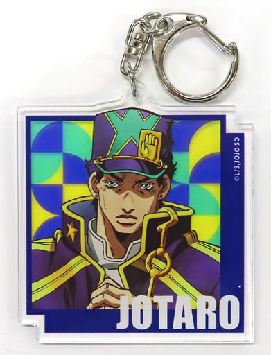 Jotaro Kujo Acrylic Keychain - JoJo's Bizarre Adventure Part 6 Stone Ocean × Atre Akihabara (Medicos Entertainment, Approx. 78 x 72 mm)