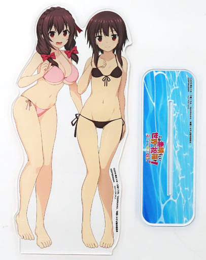 Megumin & Yunyun Swimsuit Acrylic Figure