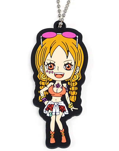 Nami Rubber Mascot Keychain from One Piece Film Red -MORE BEAT- Ichiban Kuji I Prize, 6.5 cm, BANDAI SPIRITS