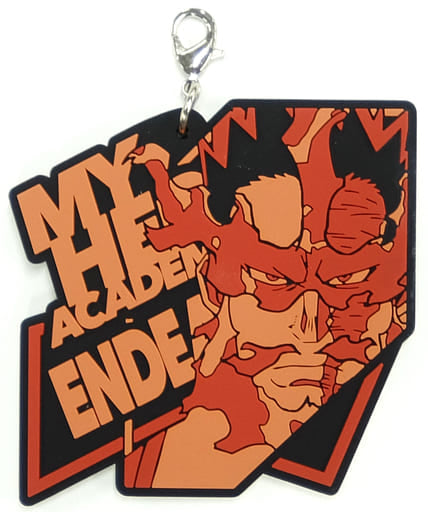 Endeavor Rubber Charm Keychain, My Hero Academia Ichiban Kuji: The Infiltration L Prize, Length Approx. 6.5 cm, BANDAI SPIRITS