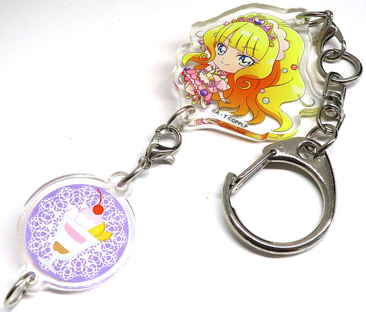 Cure Finale Acrylic Keychain - Delicious Party Pretty Cure LIVE 2022 Cheers! Delicious LIVE Party Sharelin Acrylic Key Holder (Approx. 70 mm) Pre-owned