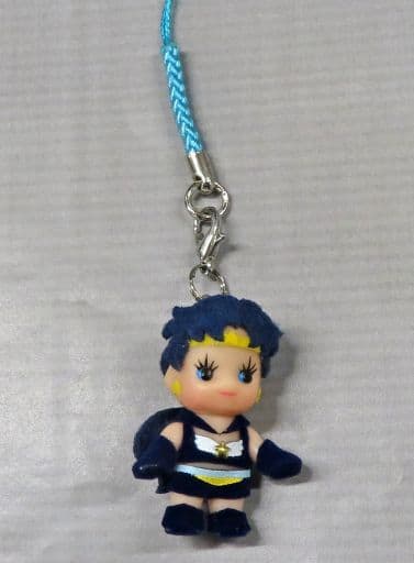 Sailor Star Fighter Costume Kewpie Keychain - Sailor Moon Store Original Exclusive (Approx. 26 mm, Pre-owned)