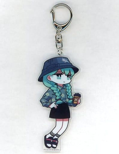 Hatsune Miku Acrylic Keychain - VOCALOID Acrylic Key Holder Approx. 10 cm - Movic, Pre-owned