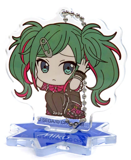 Hatsune Miku Acrylic Keyholder with ViVimus Stand (Leo/need) - Project SEKAI COLORFUL STAGE! Movic, Approx. 6.5 x 6.5 cm