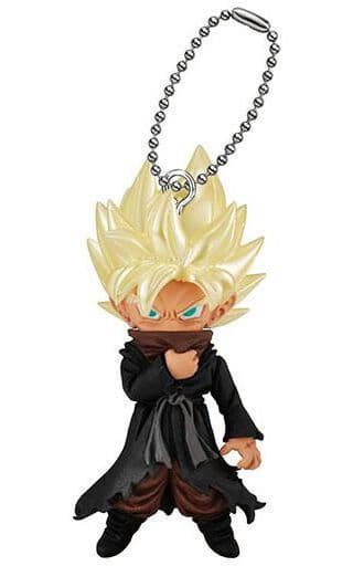 Black-Clothed Warrior (Super Saiyan) Keychain Mascot - Super Dragon Ball Heroes / Dragon Ball Super - Capsule Gashapon with Ball Chain (Bandai)