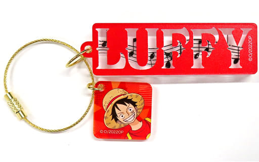 Monkey D. Luffy Acrylic Name Keychain - One Piece FILM RED Straw Hat Store Exclusive (Movic, Approx. 2.5 x 2.5 cm)