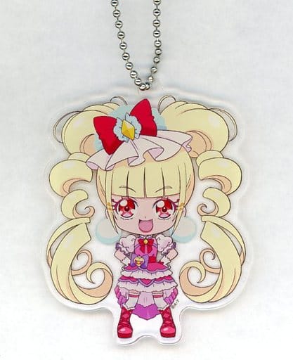 Cure Macherie Acrylic Die-Cut Ball Chain Keychain - Pretty Cure All Stars Pretty Store Limited (Toei Animation) Approx. 8 x 5 cm, Pre-owned