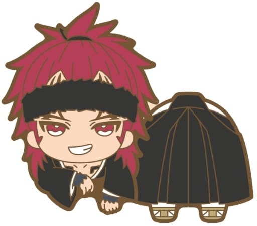 Renji Abarai Nokkari Rubber Clip from BLEACH: Thousand-Year Blood War by Ensky, Approx. 60 x 56 x 30 mm