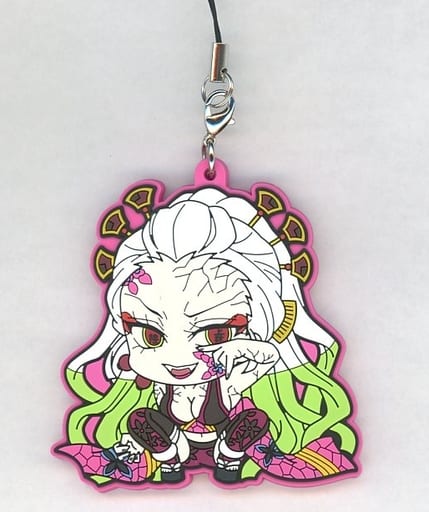 Daki Rubber Strap Keychain from Demon Slayer: Kimetsu no Yaiba Entertainment District Arc ViVimus by MOVIC, Approx. 6 cm
