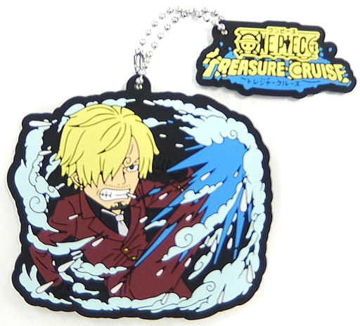 Sanji Rubber Mascot Keychain from ONE PIECE Wano Country Raid Battle Ichiban Kuji Prize, Approx. 6 cm, BANDAI SPIRITS