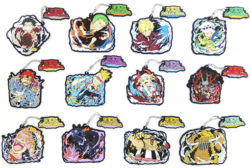 One Piece I Prize Rubber Mascot Full 12-Piece Set - 'Uchiiri Battle' Ichiban Kuji with ONE PIECE TREASURE CRUISE (Approx. 6 cm) BANDAI SPIRITS