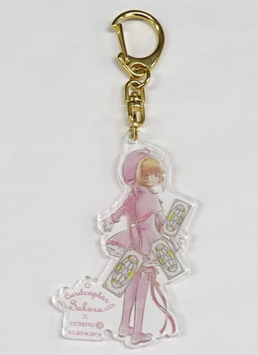 Sakura Kinomoto Acrylic Keychain - Cardcaptor Sakura: Clear Card Arc × ITS' DEMO (2019) Pre-owned, Approx. 7 x 4 cm