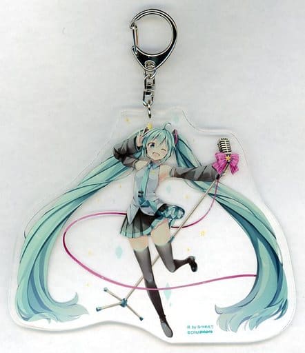 Hatsune Miku (natsume eri ver.) Big Acrylic Keychain - Approx. 14.5 x 12 cm - Movic - 10th Anniversary Atre Akihabara (Pre-owned)