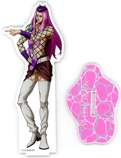 Narciso Anasui Big Illustrated Acrylic Stand - JoJo's Bizarre Adventure Part 6: Stone Ocean (Medicos Entertainment, Approx. 170 mm, Pre-owned)