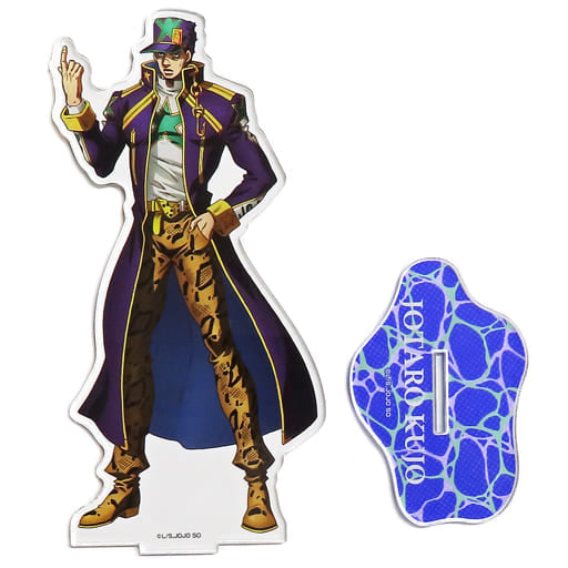 Jotaro Kujo BIG Illustrated Acrylic Stand - JoJo's Bizarre Adventure Part 6: Stone Ocean - Medicos Entertainment (Approx. 170 mm) (Pre-owned)