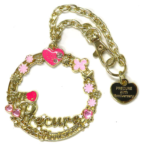 Pretty Cure 20th Anniversary Memories Logo Bag Charm Keychain - Metal & Acrylic Approx. 55 x 55 mm (Pre-owned)
